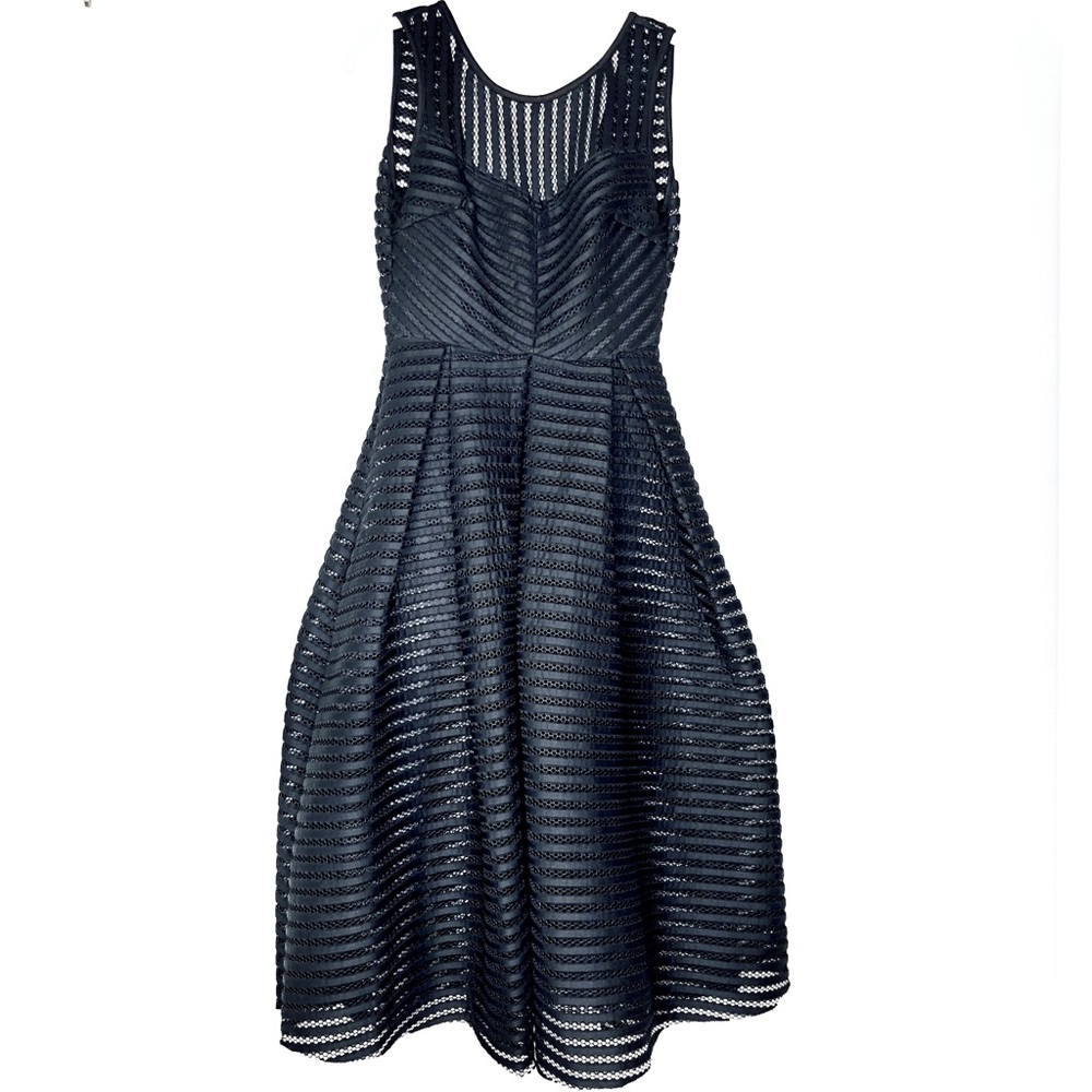Neoprene Mesh Black Dress